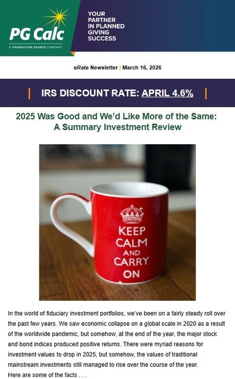 PG Calc eRate Newsletter April 2026