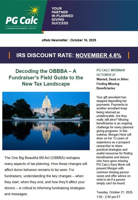 PG Calc eRate newsletter Nov2025
