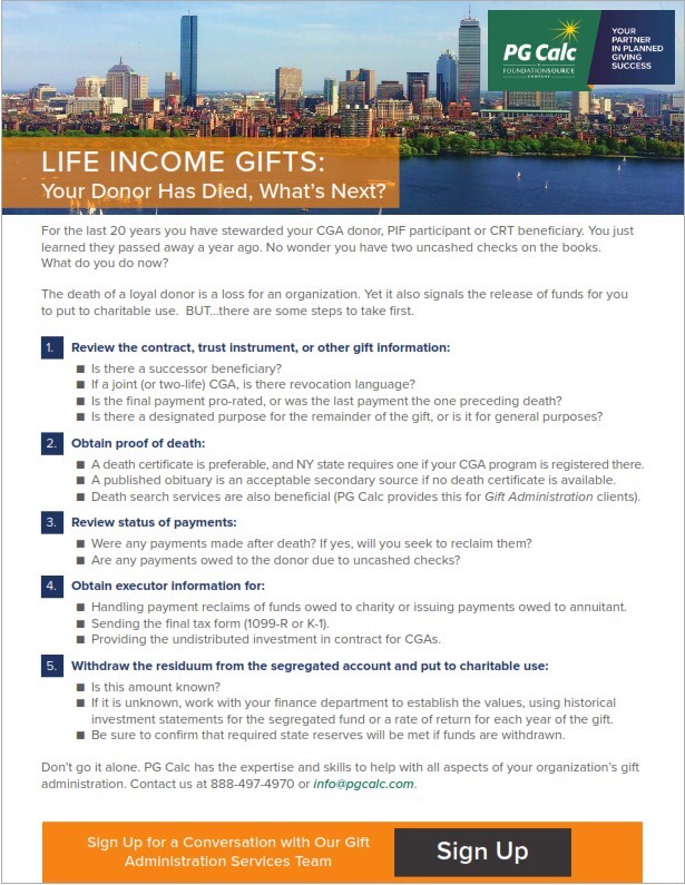 image of the guide: Your Donor Had Died - Now What? image of the guide: Your Donor Had Died - Now What?